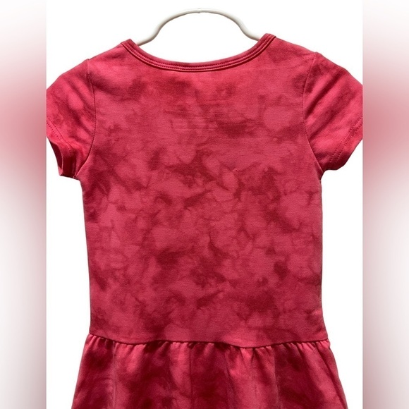 2T girls 32 Degrees Cool pink & white tie die skater dress - Picture 2 of 6